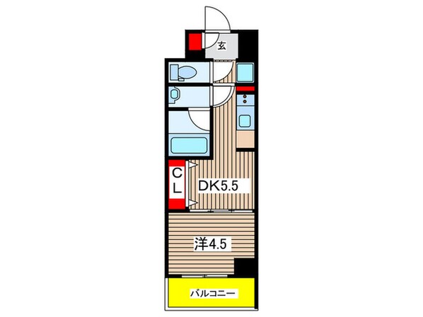 グランパセオ菊川の物件間取画像